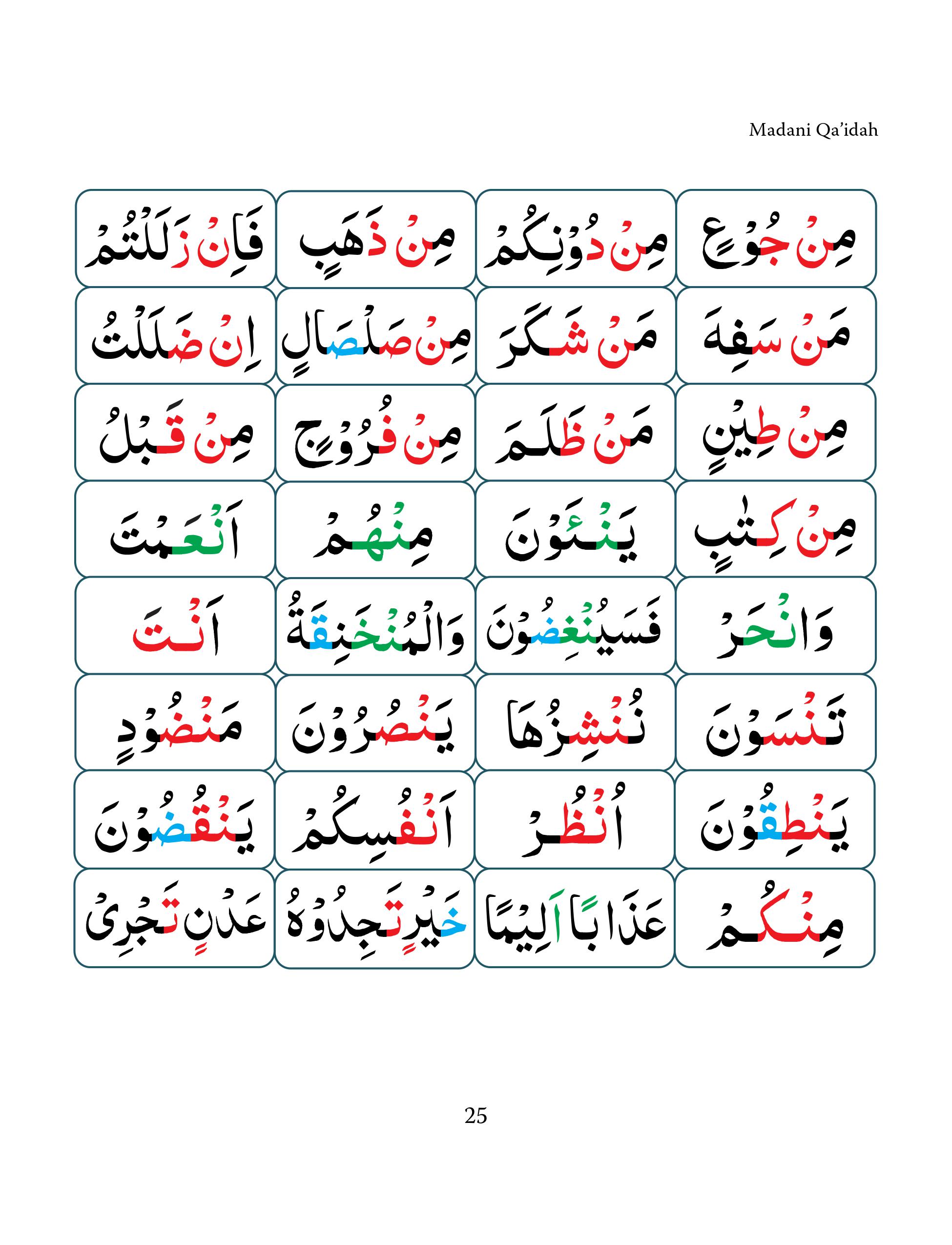 Madani Qaida Lesson 12