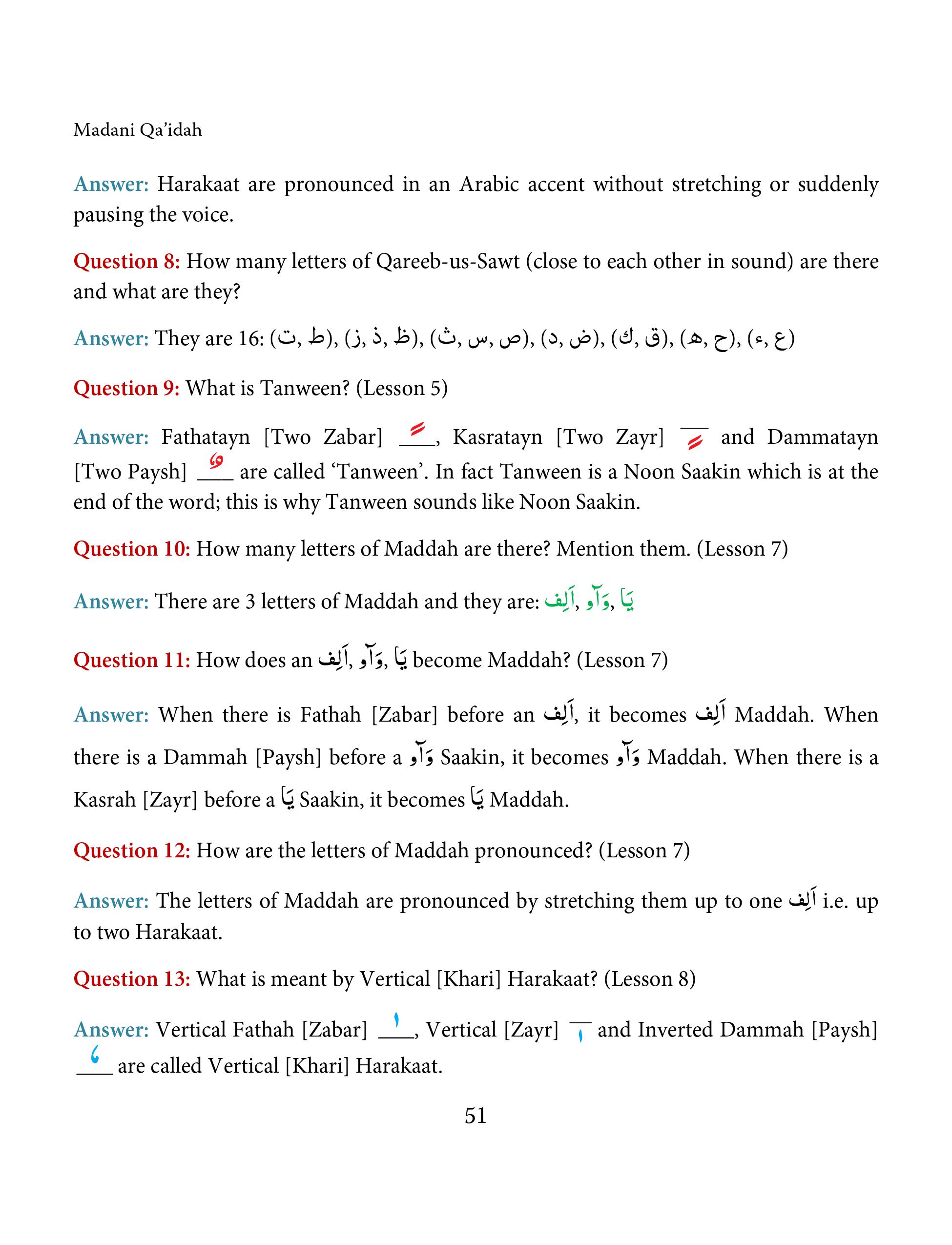 Madani Qaida Lesson 23